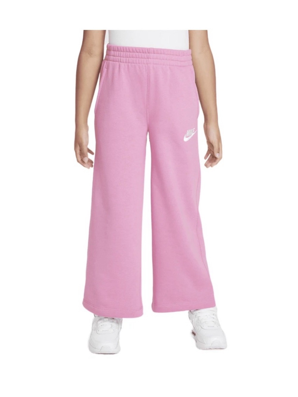 Nike Sportswear Girls' Magic Flamingo Wide-Leg Fleece Joggers - Size 4
